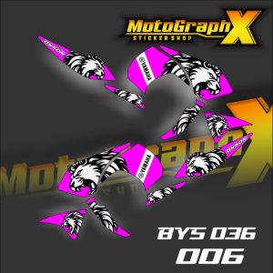 Striping Byson Variasi - Sticker Striping Variasi Desain WOLF BYS 36