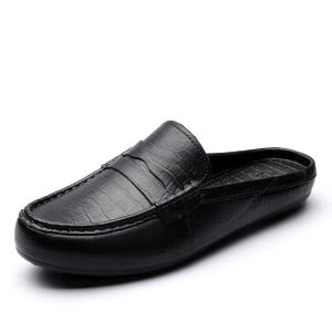 VINCENT Clogs for Men Half Shoes Slip Resistant Chef Shoes Kitchen Work Shoes Summer Fashion Sandals Slippers Casual Slip on Garden Shoes Rubber Shoes for Men