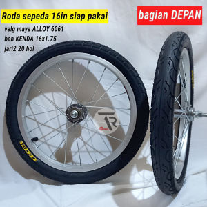 Roda sepeda 16 x 1.75 KENDA siap pakai cocok untuk semua sepeda 16in