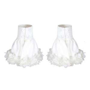 Popular Flower Flared Hand Cuffs Decorative Arm Sleeves Detachable Arm Covers Cuff Extension Trendy Clothing Accessories