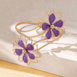 SIXIS Bohemian Vòng đeo tay trên cánh tay Trang sức phong cách Punk Hoa Vòng tay loại rỗng Cổ điển Vòng tay hình học