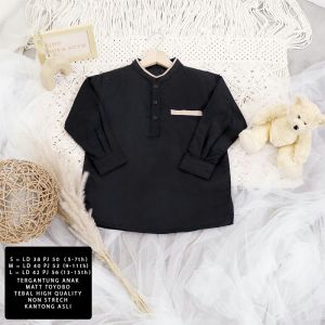 Baju koko Anwa Kids busana muslim bahanToyobo Lengan Panjang