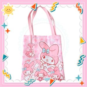 Comel Kids Cartoon Kuromi Melody Cinnamoroll Student Tuition Bag Accessories Bag PU Shoulder Bag