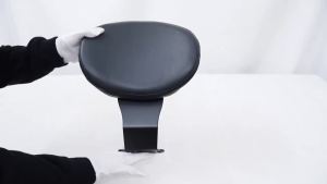 Black Motorcycle Front Driver Detachable Backrest Cushion Insertion Type PU Leather For Honda Shadow VT400 VT 750 1997-2003
