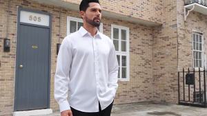 ชุดเสื้อเชิ้ตแขนยาวสำหรับผู้ชาย Alimens & Gentle ไม่ยับ ยืดได้ เหมาะสำหรับธุรกิจ งานแต่งงาน เสื้อเชิ้ตติดกระดุม