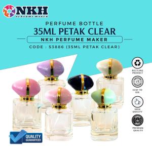 [ 1 PCS ] BOTOL KOSONG MINYAK WANGI 35ML PETAK CLEAR PRESS ( S3886 )