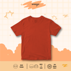 Kaos Anak Distro Polos Laki Laki Perempuan Usia 1-11 Tahun Catton Combed K144