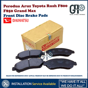 Perodua Aruz Toyota Rush F800 F850 Grand Max Front Disc Brake Pads Depan Lining Pad 04465-YZ200 Original Daihatsu