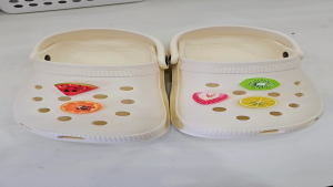 Charm jibbitz sticker 3D gắn dép cross mẫu A58 Hoa quả