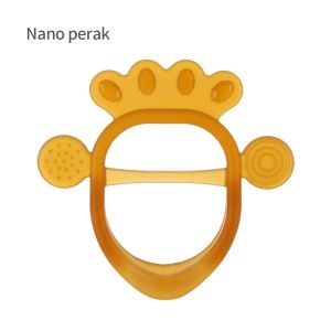 Bayi teether mainan bayi menggigit gelang silikon bahan