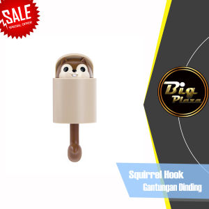 Squirrel Hook Gantungan Dinding Tempel Gantungan Hook Tupai Lucu A025 - BIG PLAZA