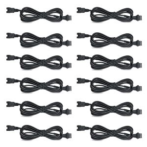 12 Pcs 4 Pin RGB Extension Cable RGB Wire for Motorcycle LED Light Underglow Kit Compatible with ATV Car Trucks Rock Lights & Neon Strips (60 h)