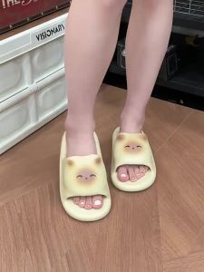 WomenS Summer Indoor Home Slippers 2025 New Model Bathroom Non-Slip Cute Couple Outdoor Sandals For Men