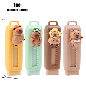 【On Sale】Creative Capybara Retractable Push Pull Eraser Student Writing Drawing Correction Stationery School Supplies Stationery