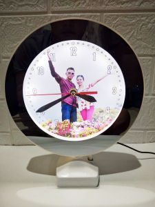 Jam Cermin Ajaib Bisa Custom Foto Ucapan Kado Custom Murah Unik Modern Gift