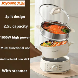 Joyoung 2.5L Electric Cooker Split Base Electric Frying Pot Dormitory Student Noodle Cooker Multi Functional Electric Hot Pot Household Small 1-2 Person G211