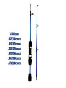 Phoenix Land Joran Spinning Sambung Dua 120cm 135cm 150cm 165cm 180cm 210cm Joran Pancing Serat Karbon Cor Putar 12m/21m Murah Dan Praktis