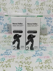 NOVA FOLHA 120 ml ( sambong +banaba+silymarin+probiotics+vits.B1B6B12) with free syringe
