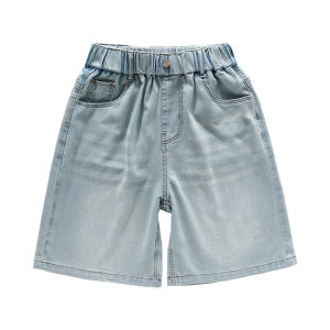 Brief Style Classic Kids Denim Shorts for Teenage Girls Casual Knee Length Capris Pants Children Fashion Summer Short Jeans 5-14 H260702