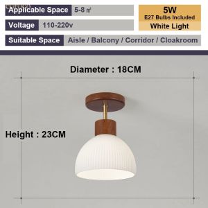 [2023 Mới] hành lang lối đi ánh sáng lối vào đèn trần Bắc Âu sáng tạo cloakroom đèn chùm nhỏ