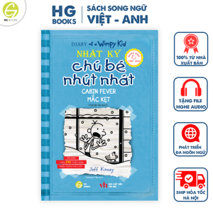 Sách Nhật Ký Chú Bé Nhút Nhát tập 6: Mắc Kẹt - Phiên bản song ngữ Việt-Anh - Kèm File Nghe và Note Từ Vựng