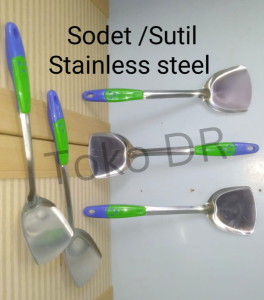 Spatula/Sodet/Sutil  Stainless steel Gagang Senyum