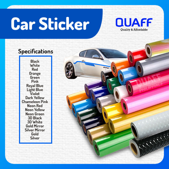 QUAFF CAR STICKER (24INCHES x10METERS) PER ROLL | Lazada PH