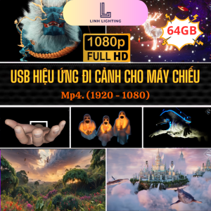 USB Hiệu Ứng Đi Cảnh Full HD 4K - 32GB/ 64GB /128GB /256GB Dùng Cho Máy Chiếu Màn hình Tivi ...