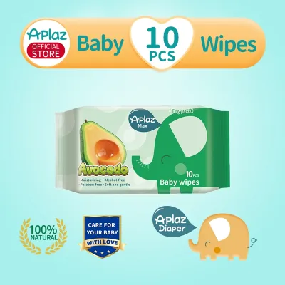 Aplaz Baby Wipes 10 Sheets /80 Sheets for Baby and Kids