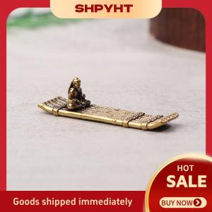 SHPYHT 1 Piece Máy tính để bàn trang trí Antique Brass tre bè câu cá thuyền ngư dân nghệ thuật mô hình điêu khắc hương chủ trang trí