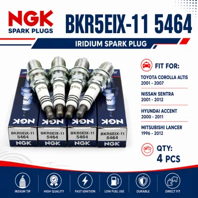 4pcs Ngk Iridium BKR5EIX-11 5464 Spark Plugs For Toyota Vios Nissan Hyundai Mitsubishi Mazda Le