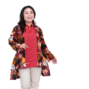 Atasan Batik Blouse Big Size Wanita LD 140 Jumbo L-XL-2L-3L-4L-5L-6L-7L Model Blus Big Kantor Seragam Batik / atasan jumbo blus kerja