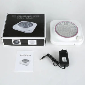 Hengfa Lina 48W Nail Dust Collector: Reusable Filter Powerful Vacuum Fan Low Noise - Perfect for Acrylic Gel Nail Polishing in Salons