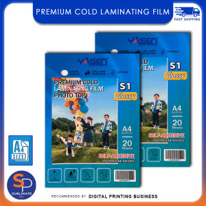 YASEN PREMIUM Cold Laminating A4 20s: Laminate Daily Specials & Cafe Menus