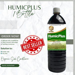 (1 BOTTLE) Humic Plus Soil Conditioner Plant Growth 100%Organic(500ml)