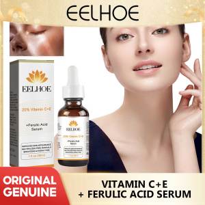Eelhoe Vitamin C Serum Freckle Whitening Fade Dark Spot Anti Wrinkle Pigment Melanin Hyaluronic Acid Facial Vitamin C Whitening Serum Moisturizing Hydrating Fade Fine Lines Melanin Repair Dullness Firm Brighten Skin Anti Wrinkle Essence
