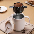 【พร้อมสต็อก + 100% ต้นฉบับ】1ชิ้นแบบพกพาพับกาแฟกรองสแตนเลสทำความสะอาดง่ายนำมาใช้ใหม่ช่องทางกาแฟไร้กระดาษเทกว่าผู้ถือกาแฟ Dripper. 