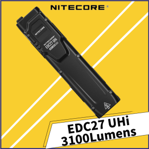 NITECORE EDC27 UHI Rechargeable Tactical Flashlight 3100Lumens With OLED real-time Display Built-in battery Troch Light