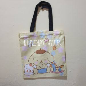TAS LES / TOTE BAG / TAS SEKOLAH ANAK REMAJA BAHAN KANVAS SANRIO