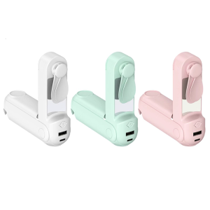 Quạt nhỏ có thể sạc lại với tốc độ gió mạnh xây dựng trong ánh sáng và giá để điện thoại thích hợp để làm mát không gian nhỏ