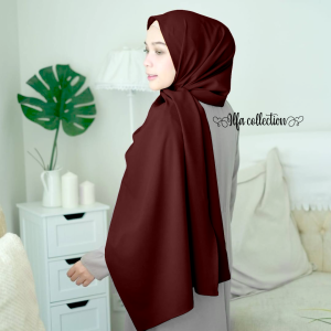 Kerudung Hijab Pashmina Diamond 180 - Jilbab Selendang Matt Diamond Crepe Spandek Premium