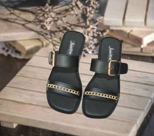 JANITRA OFFICIAL SHOP/ Amanda Sandal Platform Ban Dua Gesper Rantai Model Korean Style