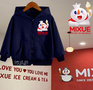 hoodie zipper anak mixue usia 2-12 tahun best seller kekinian