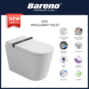 [NEW ARRIVAL] Bareno Evo Intelligent Toilet WI165W | Remote Control | Filter | Bubble Shield