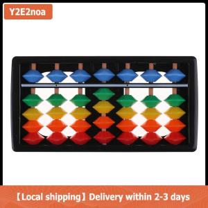 【Local shipping】 Mini Plastic Abacus Arithmetic 7 Digits Kids Maths Abacus educational Toys