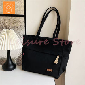 Leisure Store กระเป๋า กระเป๋าสะพายผ้าใบ กระเป๋าเก็บของหลายใบ พื้นที่เพียงพอสำหรับทั้งชายและหญิง กระเป๋าโท้ทผ้าแคนวาสความจุขนาดใหญ่ ออกไปทำงาน มูลค่าสูง กระเป๋าสะพายข้าง กระเป๋าเดินทาง