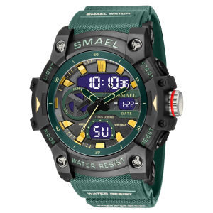 Multifunctional Smail mens outdoor sports watch dual display waterproof electronic watch choose luminous watch