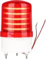 AC110-120V Industrial Rotating Beacon Light-High Intensity Red LED Strobe Alarm NO Siren for Vehicles,Warehouses,Factories,Home Emergency-Waterproof Indoor/Outdoor Safety Warning Light(NO Buzzer). 