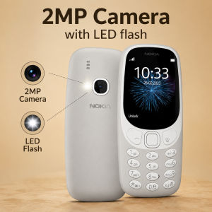 Noki3310 Keypad Phone Dual Sim 1200mAh Keypad Cellphone FM Radio Micro SD Support Games Mobile Phone