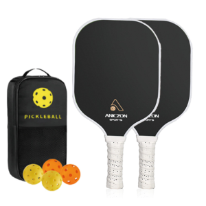 carbon fiber Pickleball Rackets Set Pickleball Paddle Set of 2 Rackets and 4 Pickleballs Balls Pick racket set competition grade carbon fiber Pickle-Ball Racquet with Balls Sports Accessory